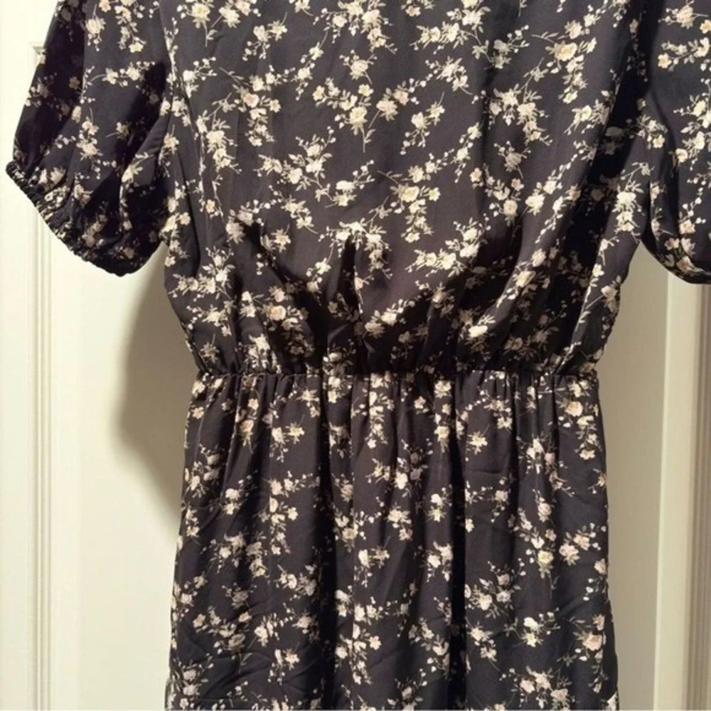 Lucca‎  Sz Small Women's Short-Sleeve Baby Doll Y2K Boho Floral Forest Fairy